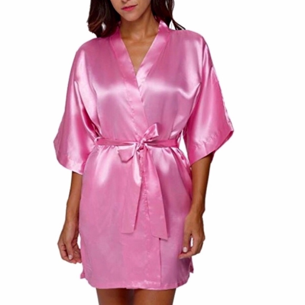 Bright Pink Women’s Kimono Robe